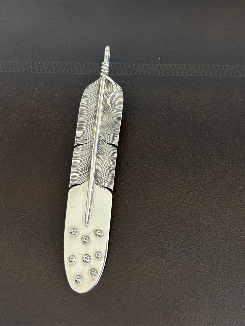 Bennie Ration Feather Pendant
